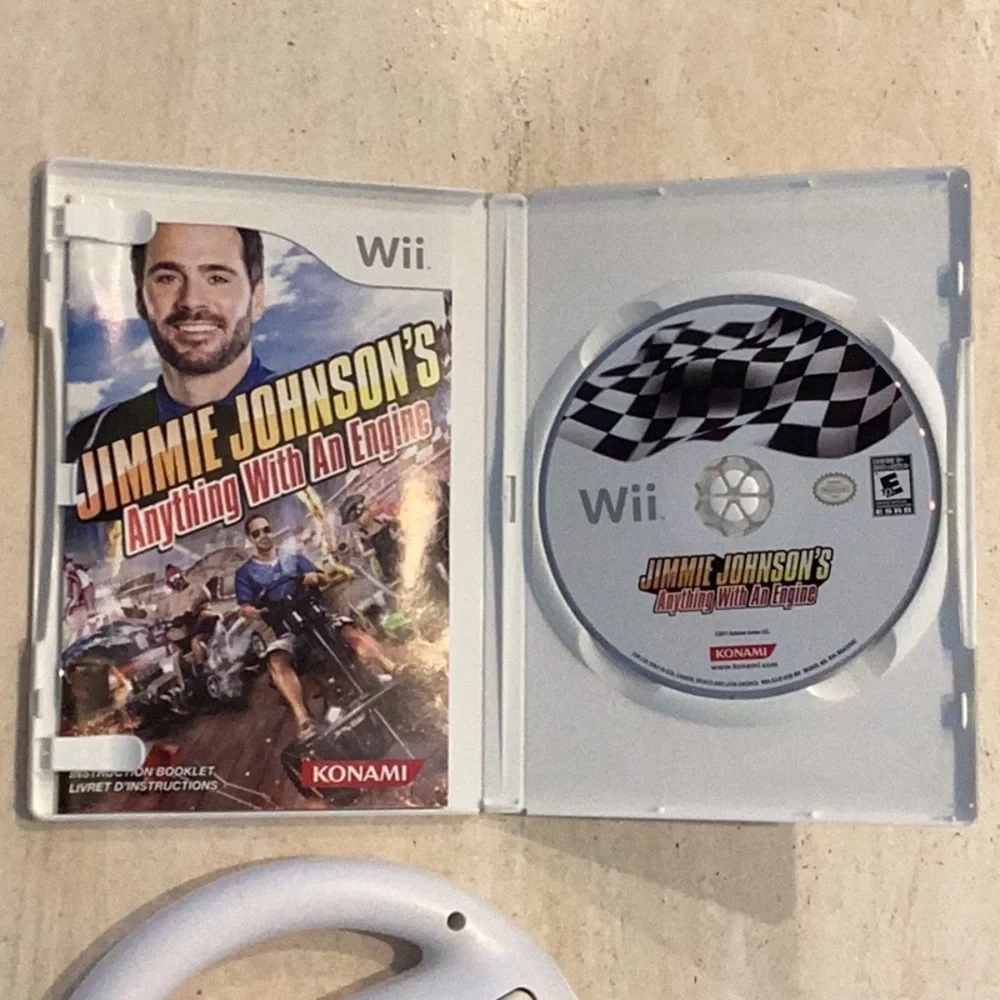 MX Vs ATV Untamed Nintendo Wii Game & Jimmie Johnson Anything With An Engine Wii